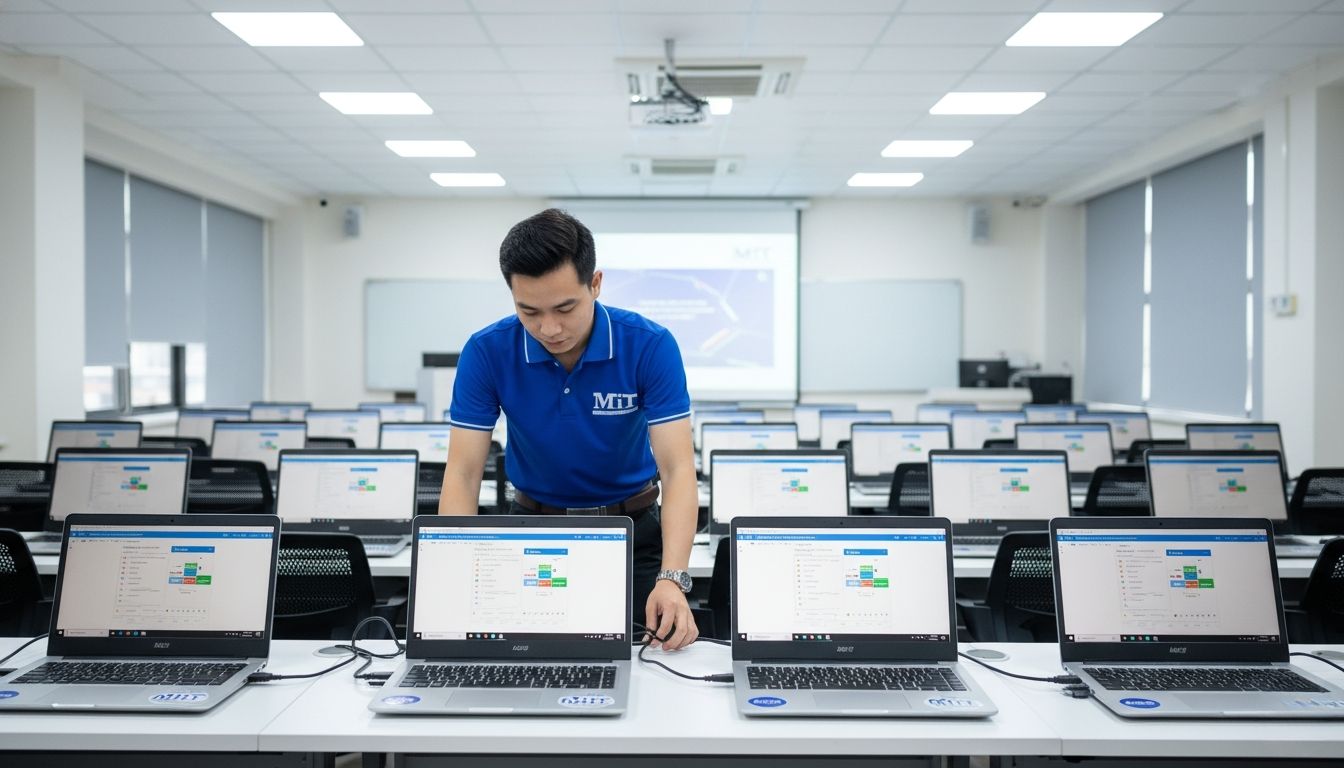 Các khách hàng sử dụng dịch vụ cho thuê laptop tại Đông Thạnh