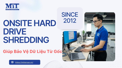Onsite hard drive shredding giúp bảo vệ dữ liệu từ gốc